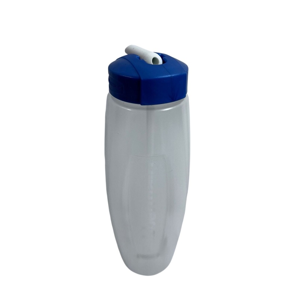 Rubbermaid Water Bottle 32oz Blue Frosted Flip Straw Sport Unisex